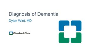 Diagnosis of Dementia